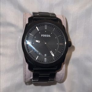 Black fossil watch